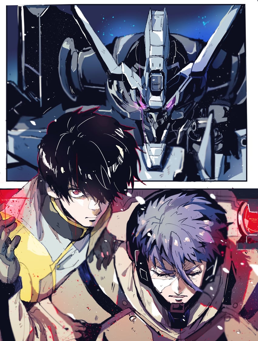 gaelio bauduin, vidar, gundam vidar, and ein dalton (gundam and 1 more) drawn by kare_(0621utak)
