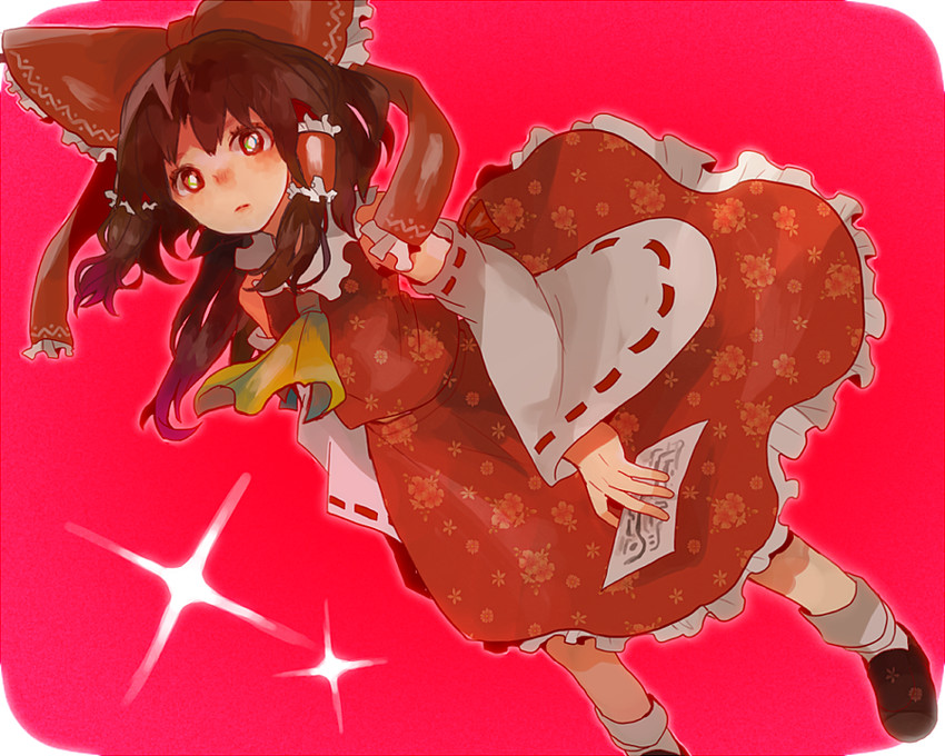 hakurei reimu (touhou) drawn by tabun_(osoracu)