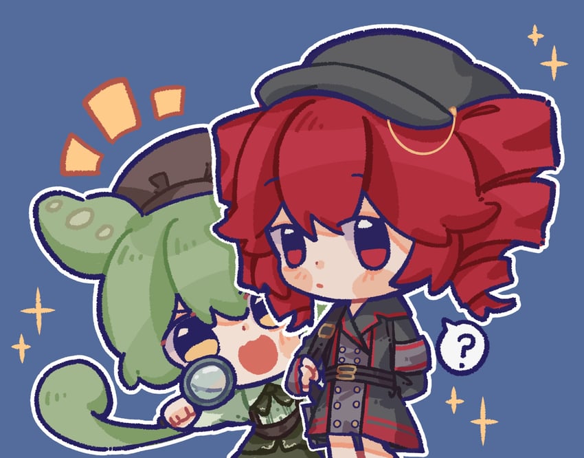 kasane teto, zundamon, bishoujo detective zundamon, and assistant teto (voiceroid and 3 more) drawn by moochaakaka