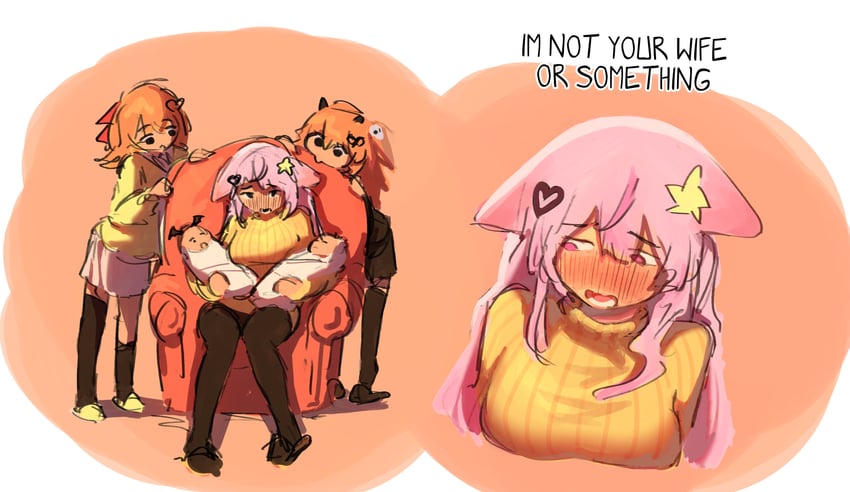 neuro-sama, evil neuro-sama, annytf, camila, and filian (indie virtual youtuber and 1 more) drawn by otjareniy