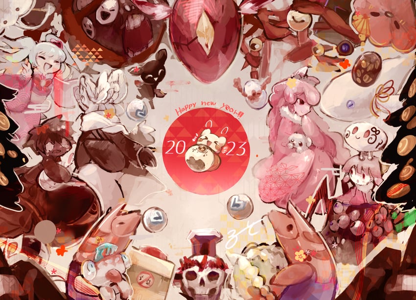 queen of hatred, laetitia, nothing there, funeral of the dead butterflies, mountain of smiling bodies, and 18 more (project moon and 1 more) drawn by aoruuto