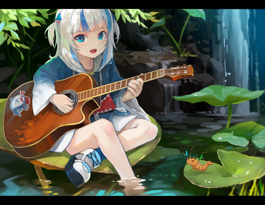 gawr gura (hololive and 1 more) drawn by yoshikawa_hiro