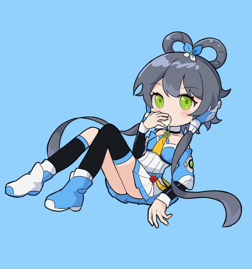 luo tianyi and luo tianyi v3 (vocaloid and 1 more) drawn by pointzhu