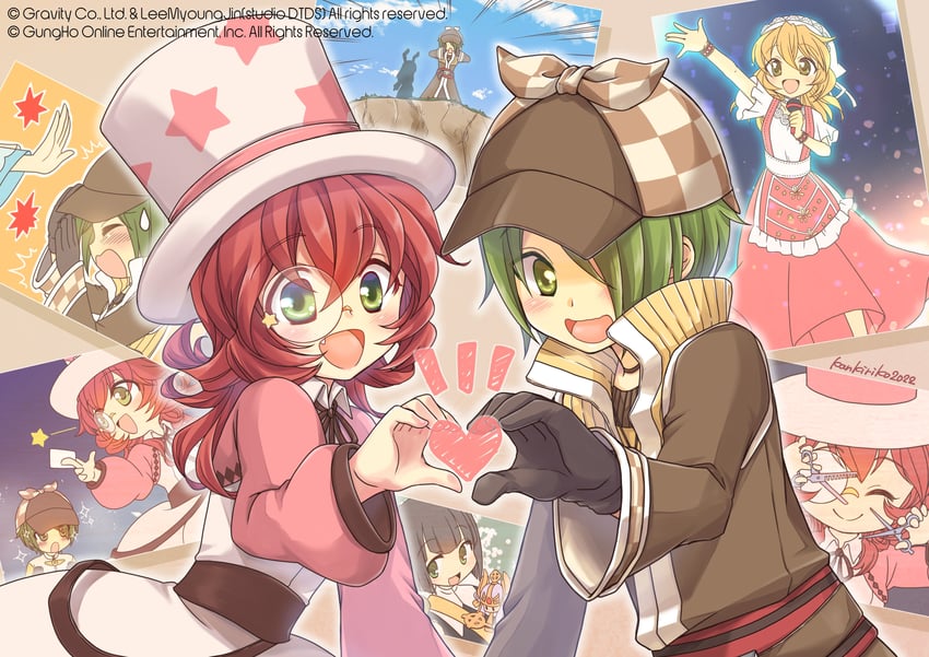 pope, phantom thief anniversary, and atail ream (ragnarok online) drawn by kankiriko