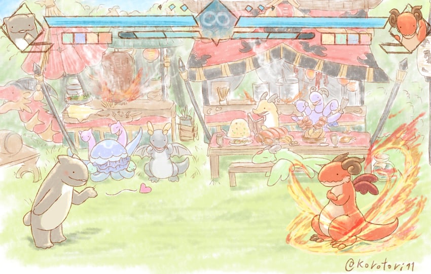 galleon, fediel, wamdus, wilnas, ewiyar, and 2 more (granblue fantasy and 1 more) drawn by korotori11