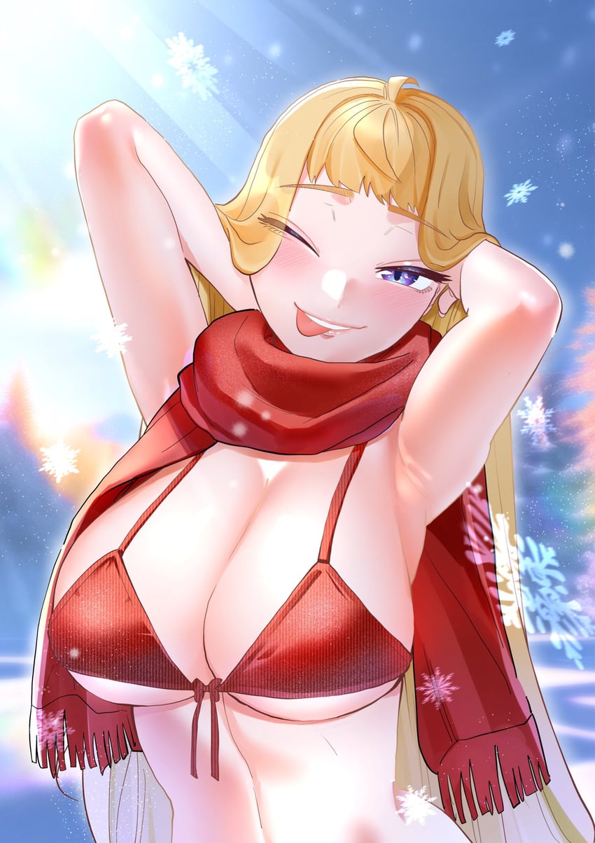 fuyuki minami (dosanko gal wa namaramenkoi) drawn by ikada_kai