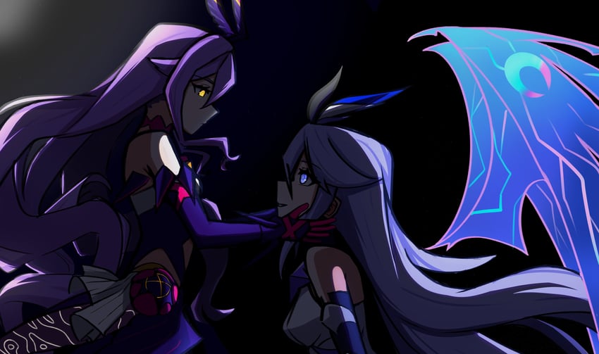 sirin, benares, and bella (honkai and 1 more) drawn by rgenius100