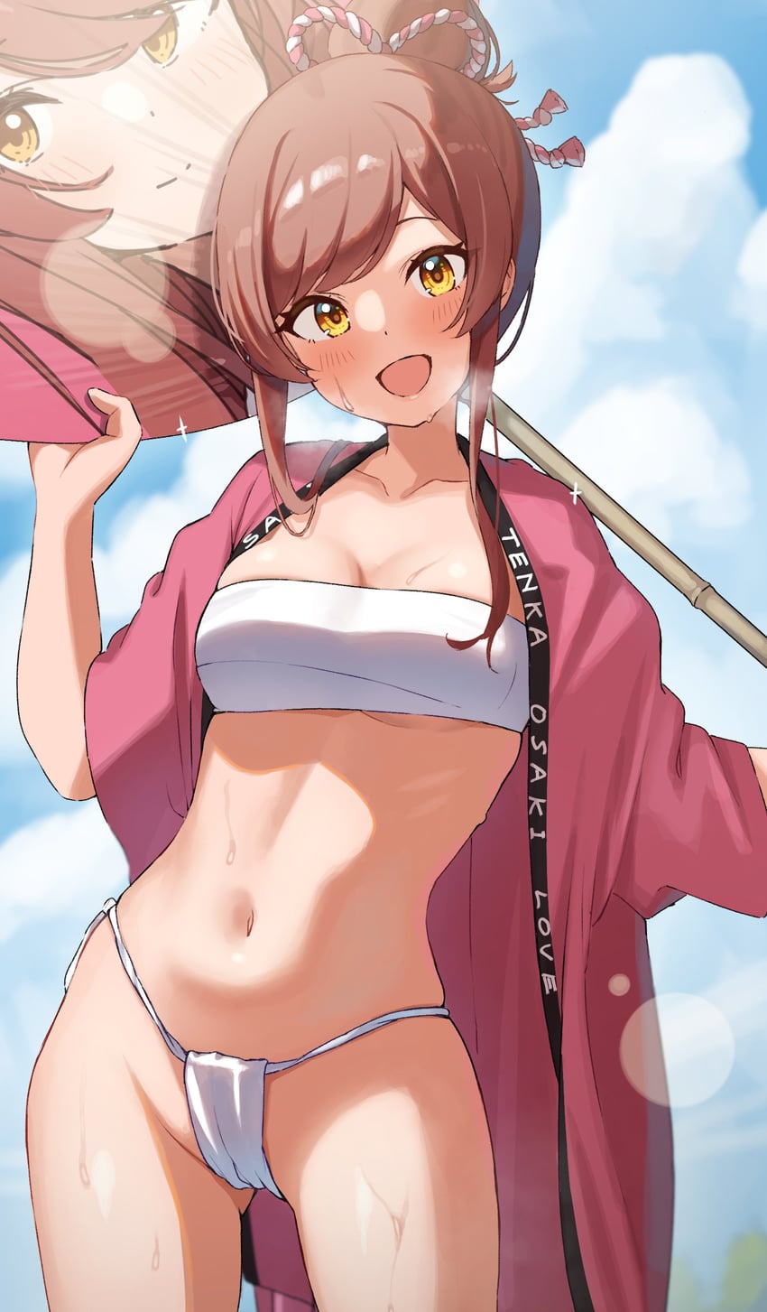 osaki amana and osaki tenka (idolmaster and 1 more) drawn by wanimaru