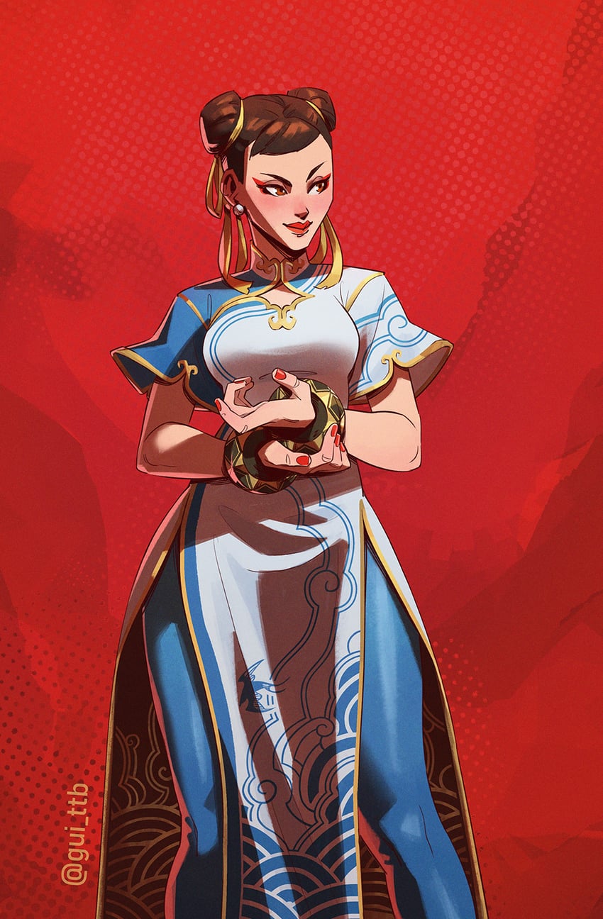 chun-li (street fighter and 1 more) drawn by gui_borba