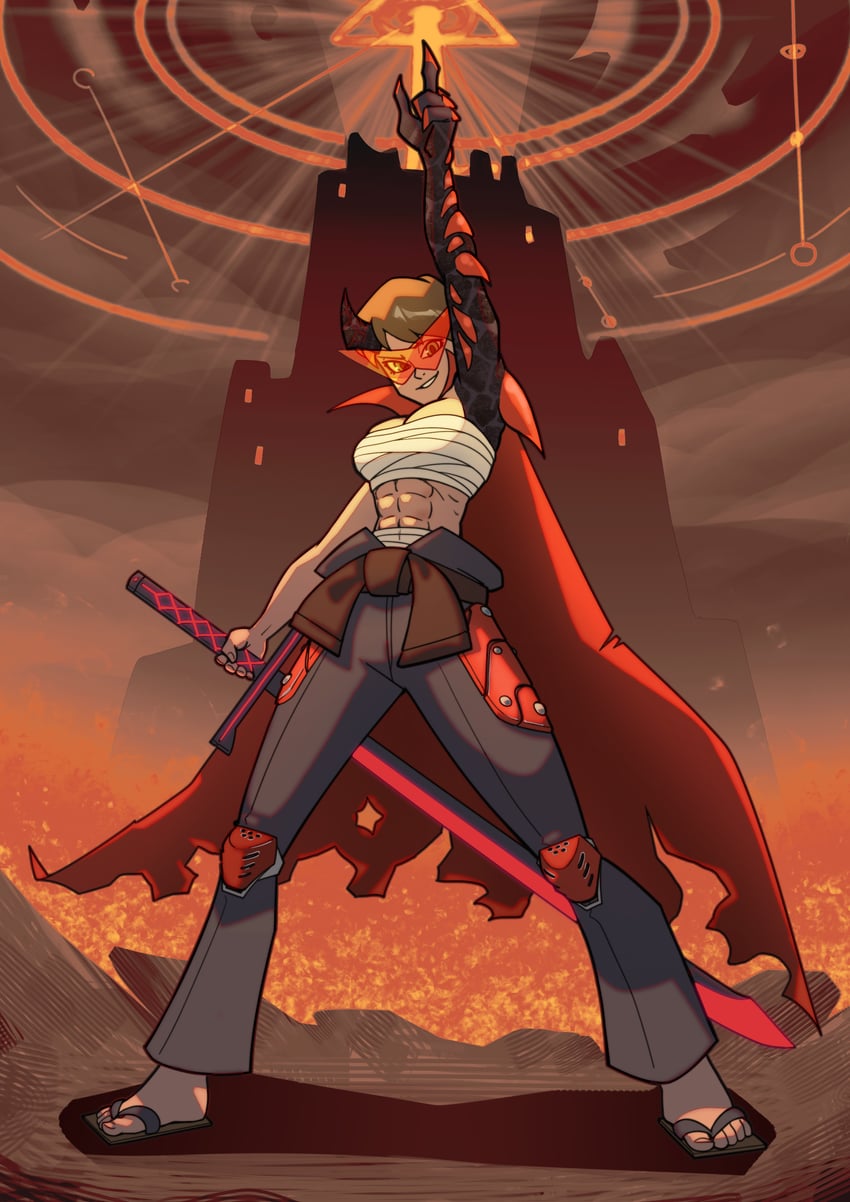 kamina, gurren-lagann, ruby taylor, and elite guard (original and 4 more) drawn by danaoharah