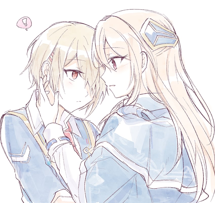 kayamori ruka and shirakawa yuina (heaven burns red) drawn by opi