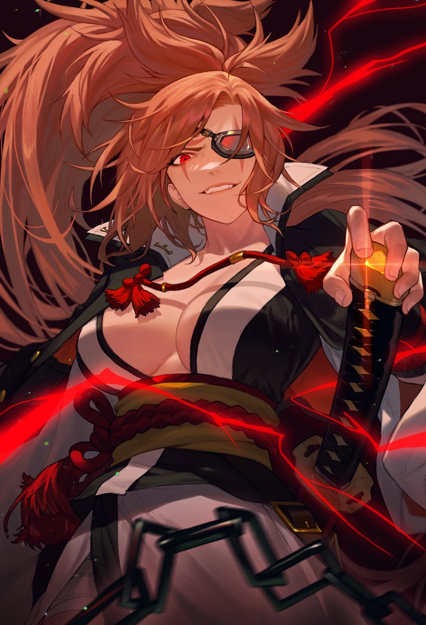 baiken (guilty gear and 1 more) drawn by cheolsu