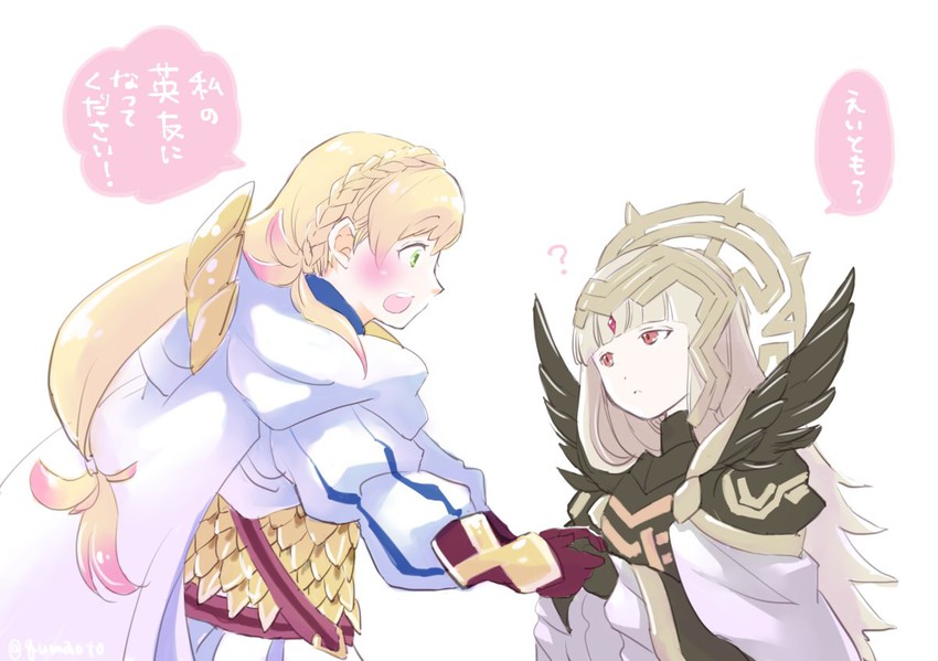 sharena and veronica (fire emblem and 1 more) drawn by qumaoto