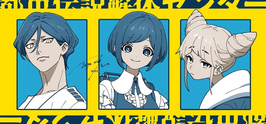 fukurai azami, tomarigi yasumi, and meguriya ayumu (toshi densetsu kaitai center) drawn by natsuo_(720ge)