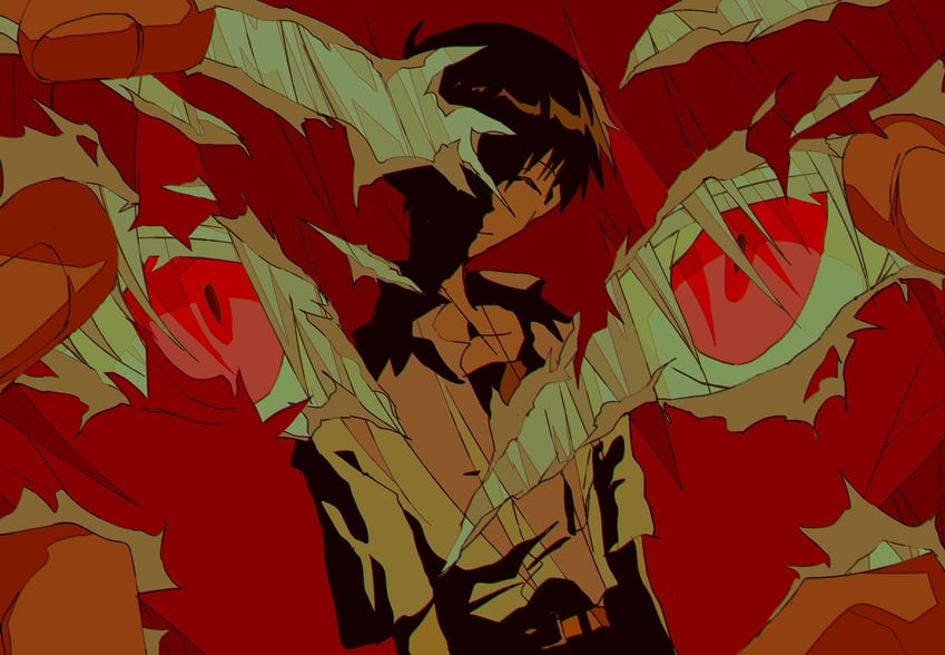 ikari shinji and nagisa kaworu (neon genesis evangelion) drawn by fishcoooo