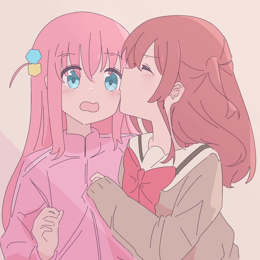 gotoh hitori and kita ikuyo (bocchi the rock!) drawn by ein