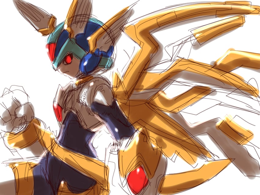copy x (mega man and 1 more) drawn by kamiyama_teten