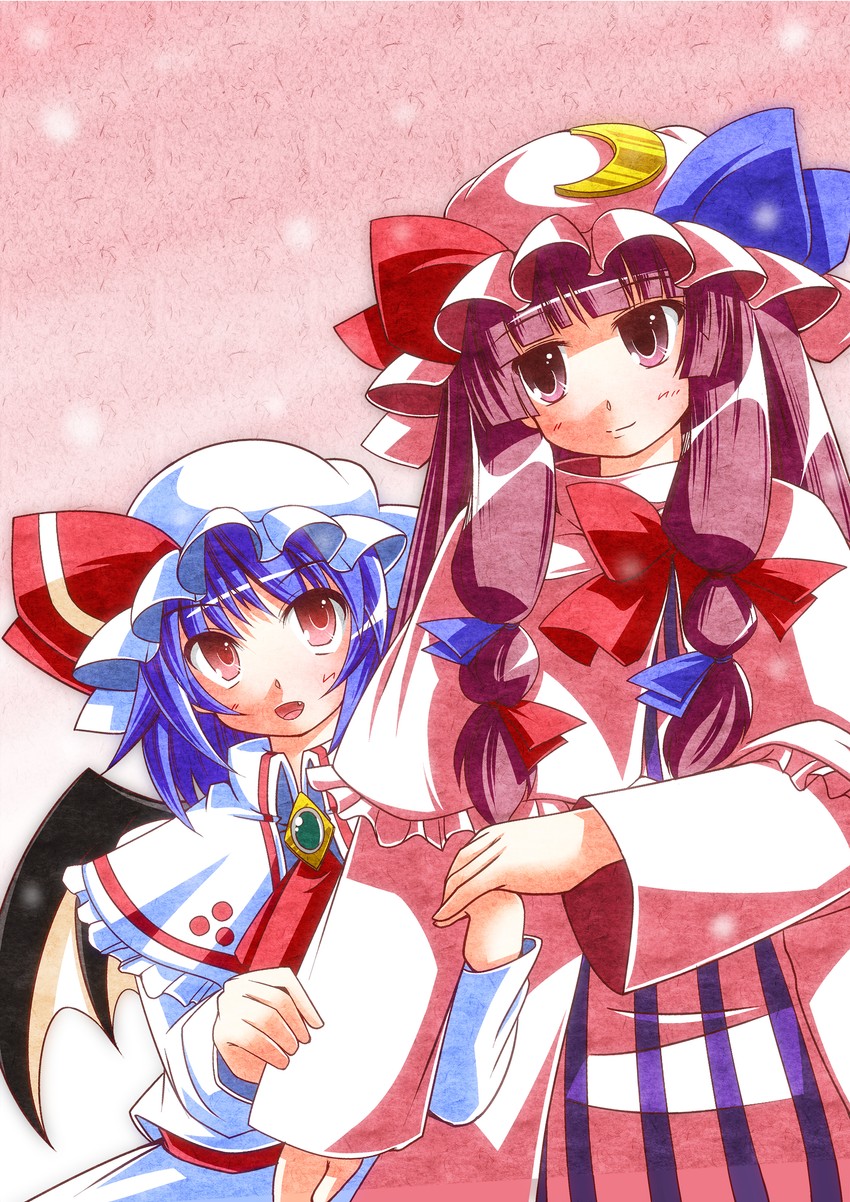 remilia scarlet and patchouli knowledge (touhou) drawn by akagi_yuuto