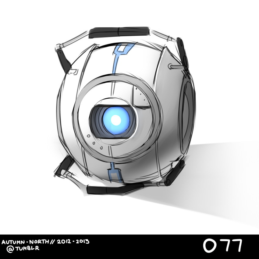 wheatley (portal and 1 more) drawn by autumn-north