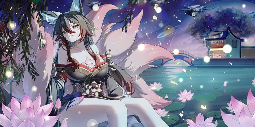 tingyun and fugue (honkai and 1 more) drawn by leegh19769