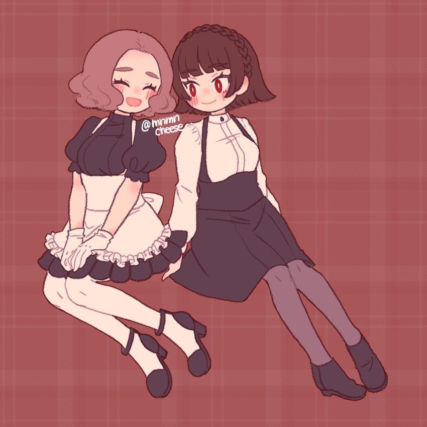 niijima makoto and okumura haru (persona and 1 more) drawn by michiru_(mnmn_cheese)