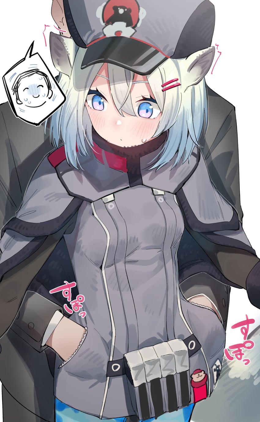 sensei, doodle sensei, and shigure (blue archive) drawn by sho_bu_1116