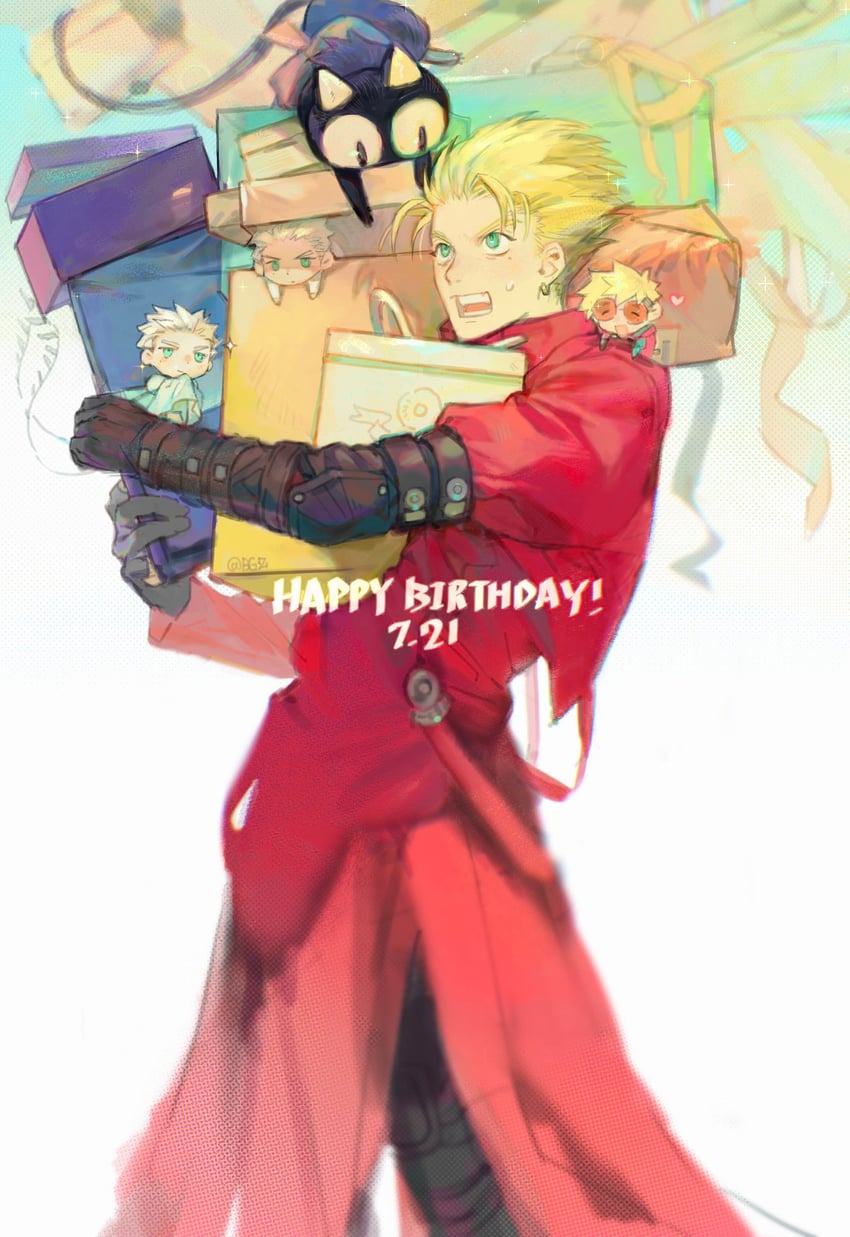 vash the stampede and millions knives (trigun and 1 more) drawn by bingbuliguozi