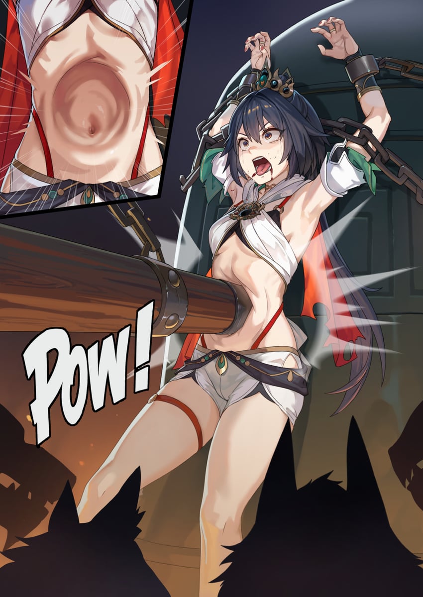 yunli (honkai and 1 more) drawn by yan_(situyan0303)