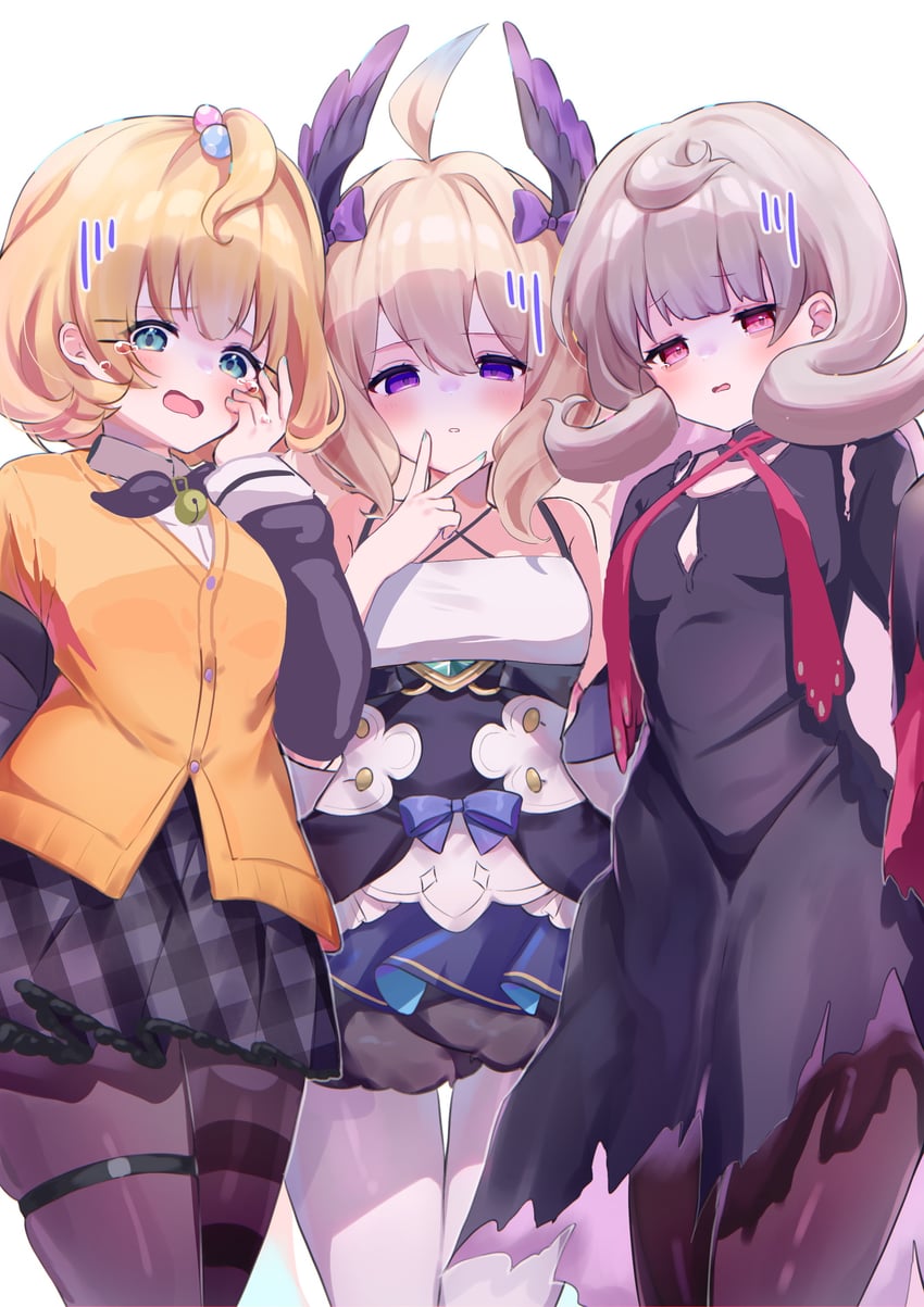 enna alouette, millie parfait, and reimu endou (nijisanji and 1 more) drawn by meu203