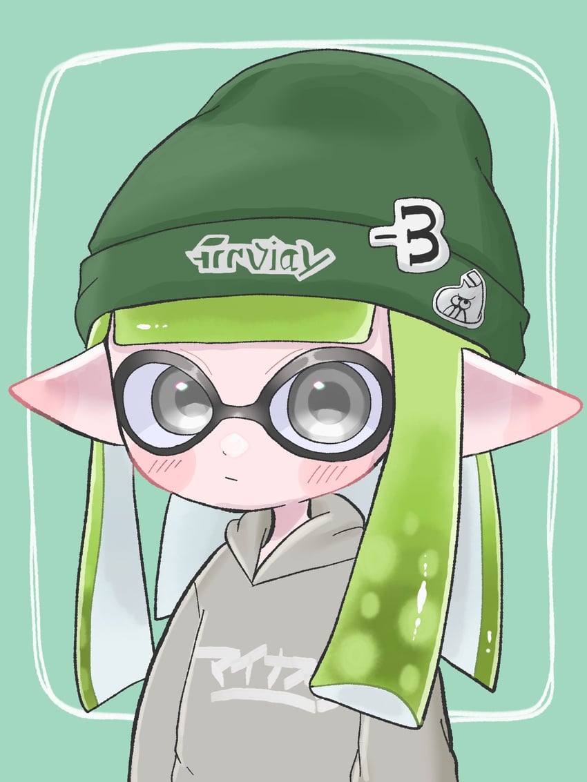 inkling player character and inkling girl (splatoon) drawn by mina_p