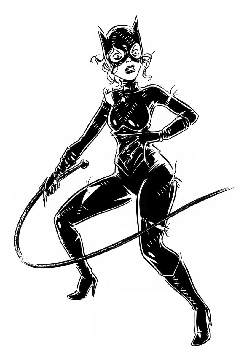 catwoman and selina kyle (dc comics and 2 more) drawn by djmpaz