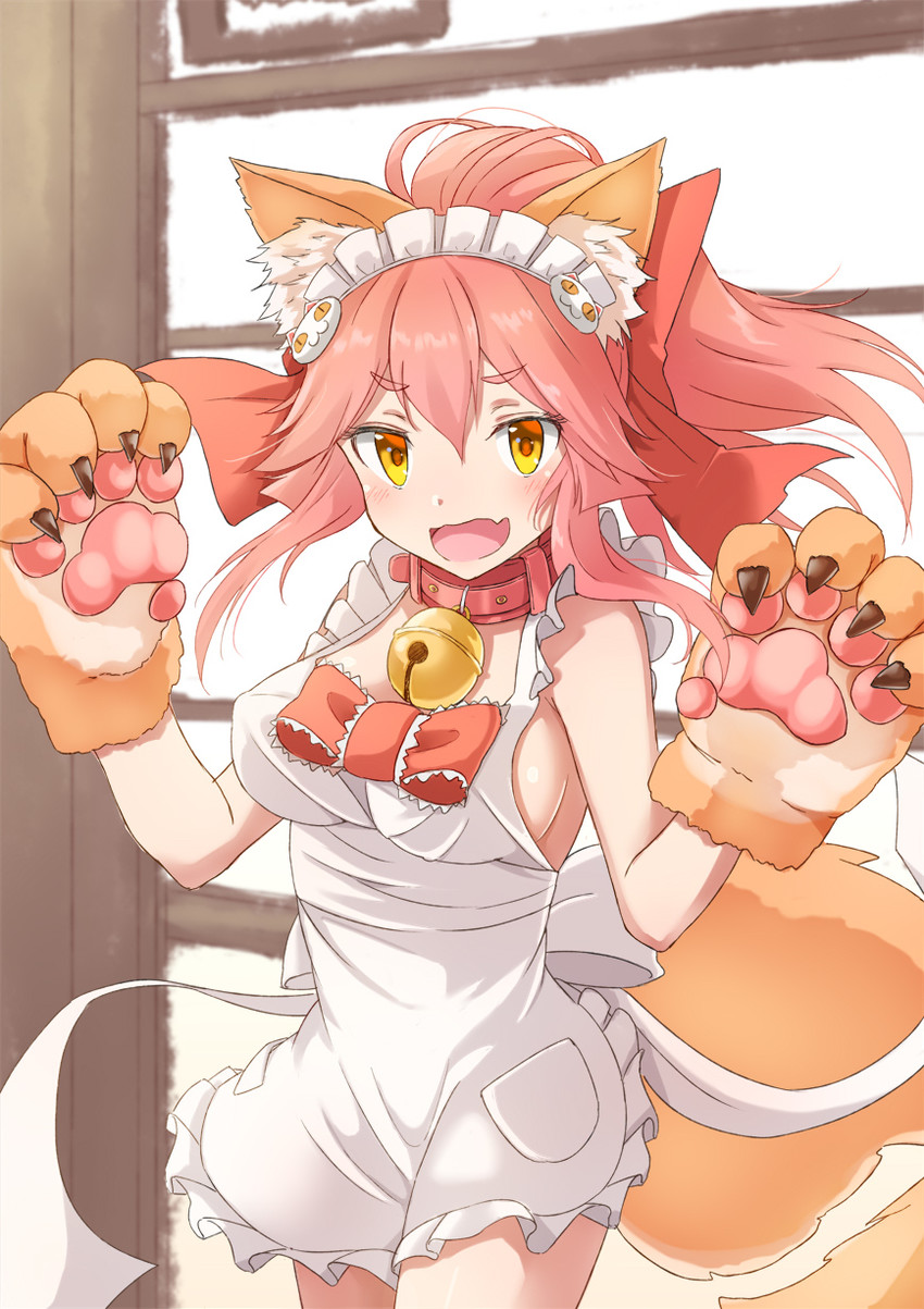 tamamo and tamamo cat (fate and 1 more) drawn by tsukiman