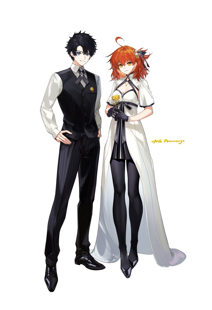 fujimaru ritsuka (fate and 1 more) drawn by arlizi