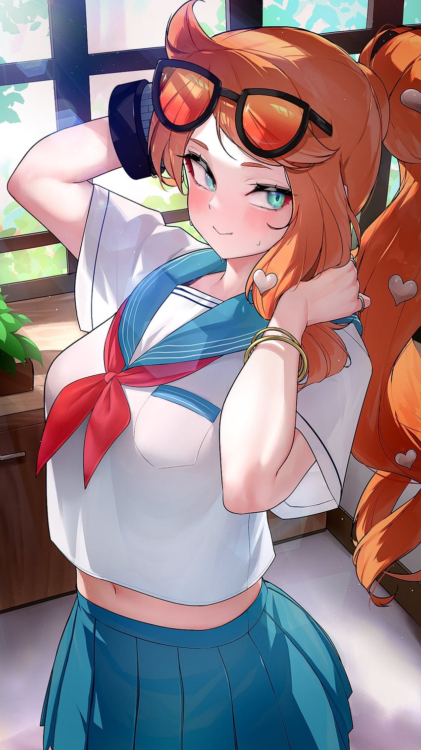 sonia (pokemon and 1 more) drawn by kashu_(hizake)