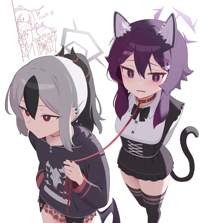 kayoko, aru, mutsuki, and haruka (blue archive) drawn by chocowaffle