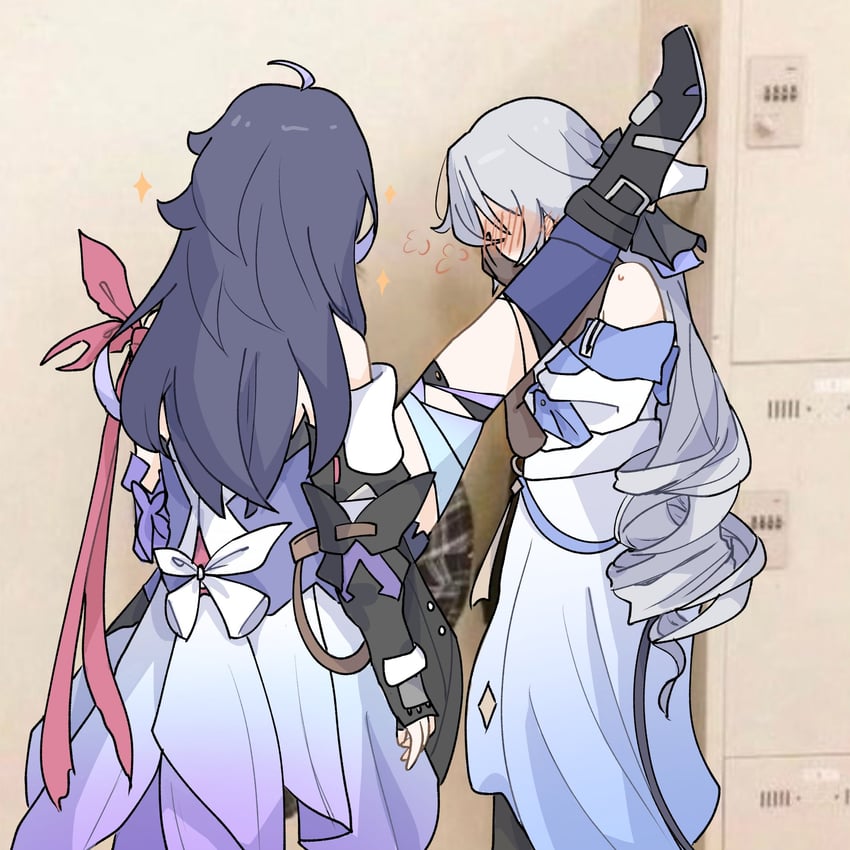 bronya rand and seele (honkai and 1 more) drawn by si_(si_sowofei)