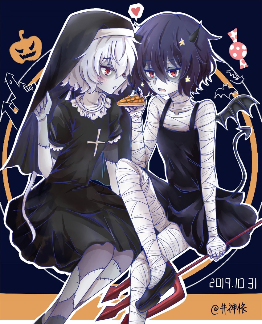 konno junko and mizuno ai (zombie land saga) drawn by happy-myself
