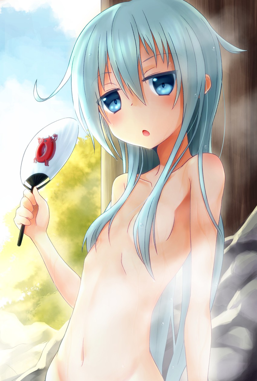 hibiki and enemy lifebuoy (kantai collection) drawn by kanimiso_(juutilainen77)