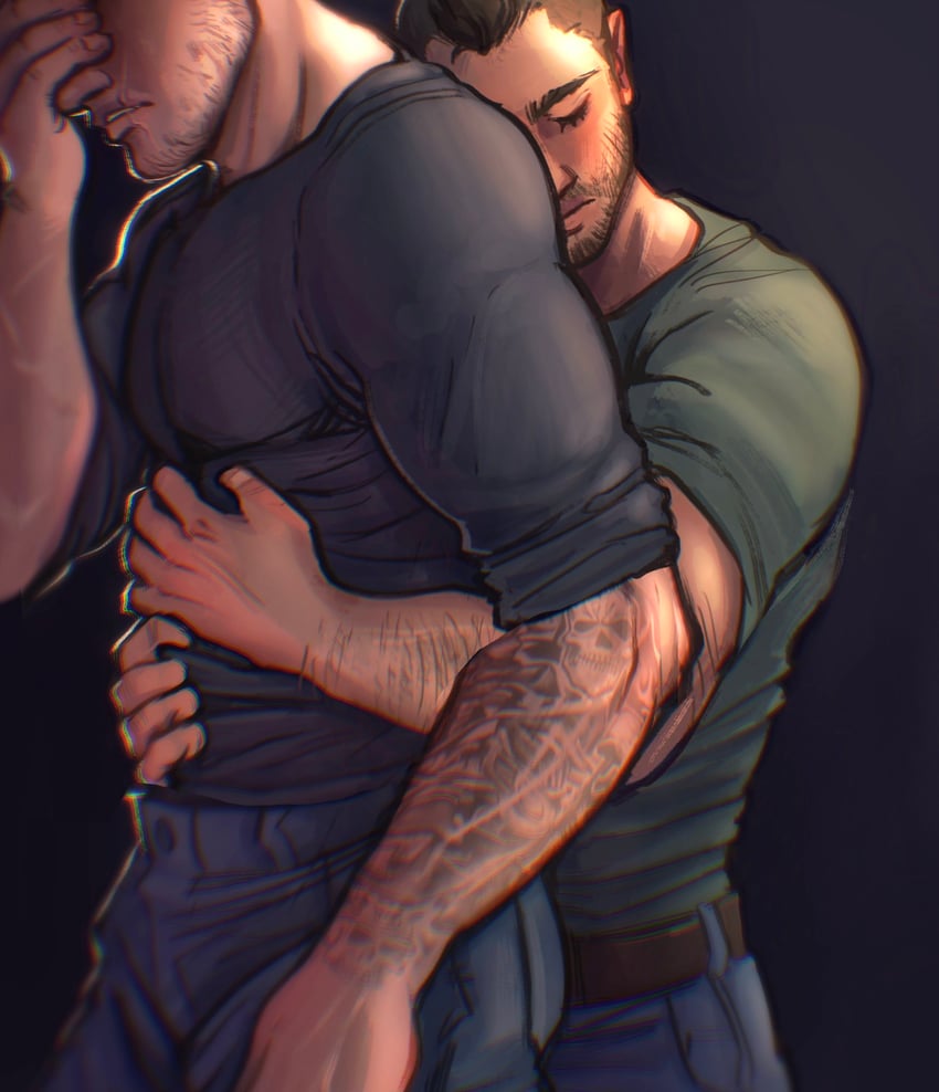 ghost and soap (call of duty and 1 more) drawn by shell_(fludderpy)