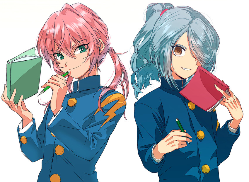 kirino ranmaru and kazemaru ichirouta (inazuma eleven go and 1 more) drawn by yanyo_(ogino_atsuki)