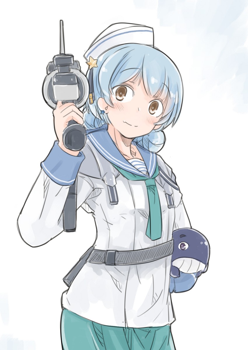 samuel b. roberts and little blue whale (kantai collection) drawn by enjaku_izuku