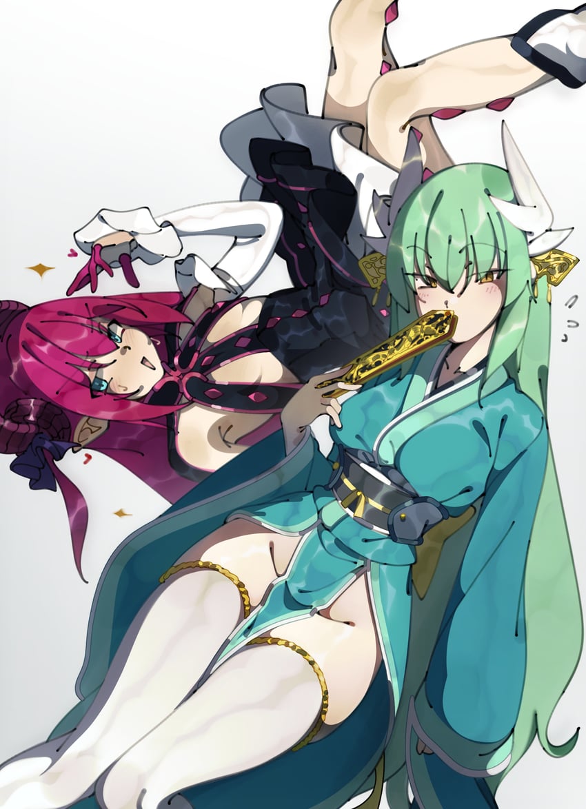 elizabeth bathory and kiyohime (fate and 1 more) drawn by deko_morii