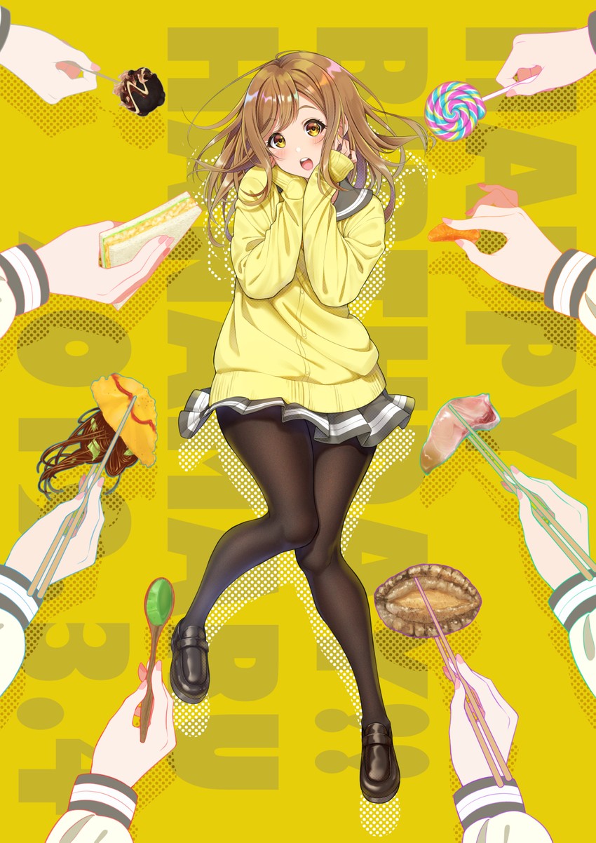 watanabe you, tsushima yoshiko, sakurauchi riko, takami chika, matsuura kanan, and 4 more (love live! and 1 more) drawn by kotori_asobu