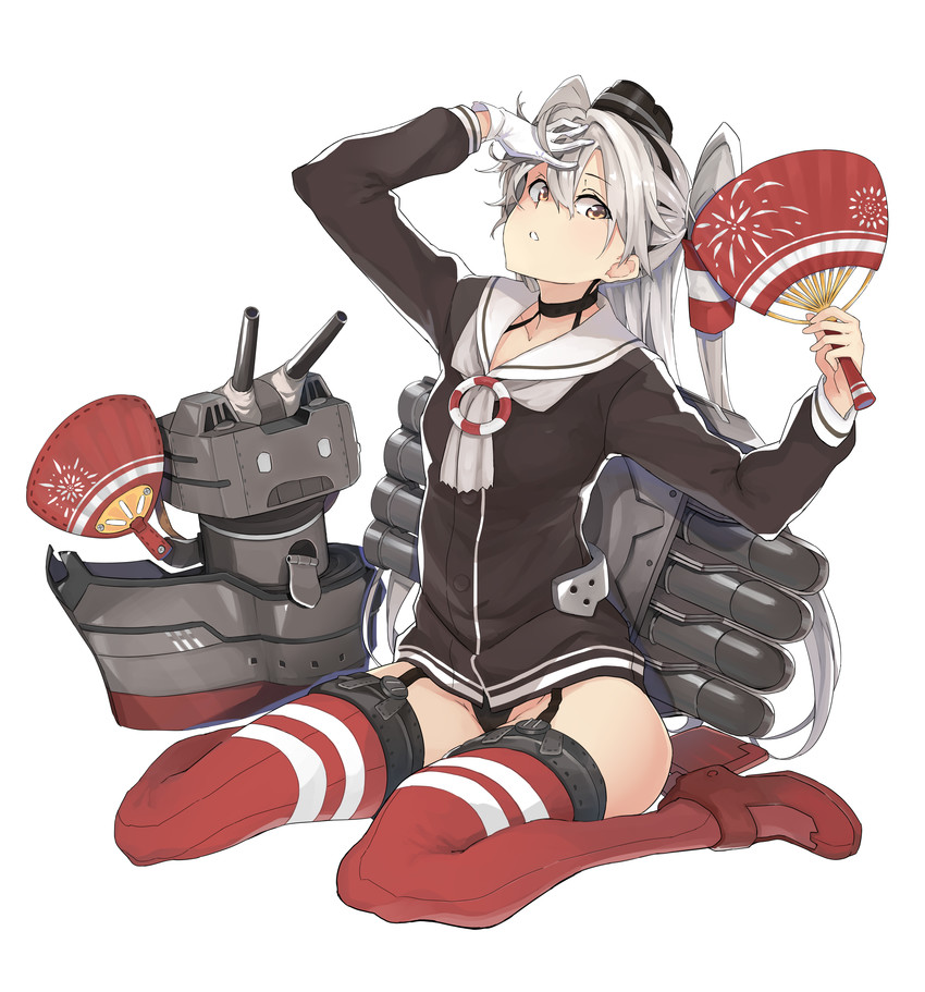 amatsukaze and rensouhou-kun (kantai collection) drawn by tabibito_na