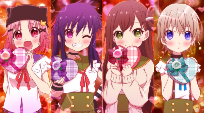 ebisuzawa kurumi, takeya yuki, wakasa yuuri, and naoki miki (gakkou gurashi!) drawn by maiko_(mimi)