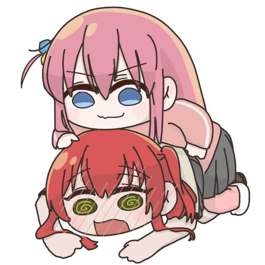 gotoh hitori and kita ikuyo (bocchi the rock!) drawn by haseyo_tetsuhiro