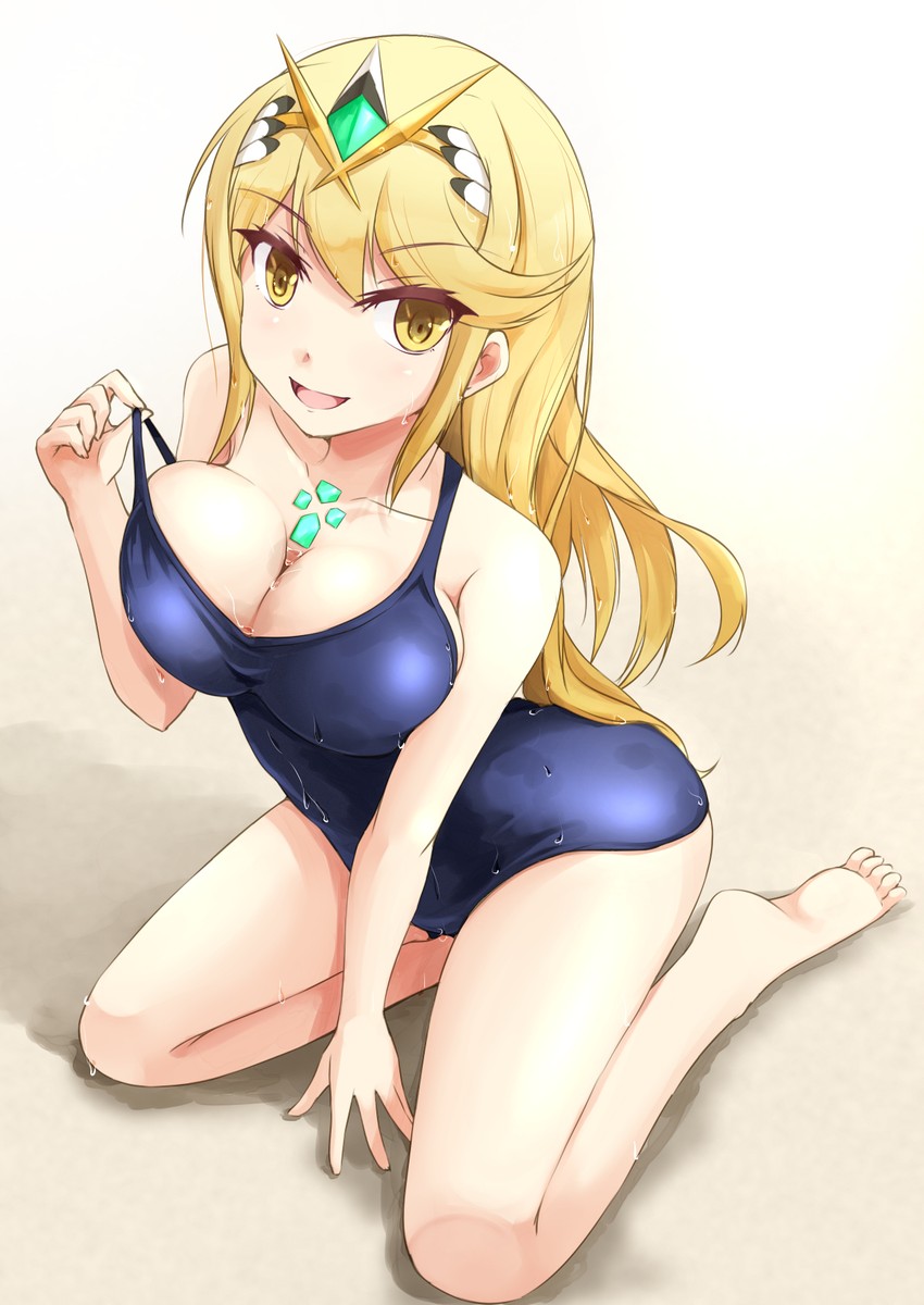 mythra (xenoblade chronicles and 1 more) drawn by kuro_(be_ok)