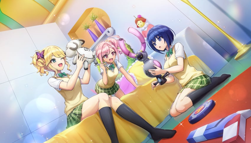 tojou michiru, izumi kiri, and urami kana (to love-ru and 2 more) drawn by ootomo_takuji