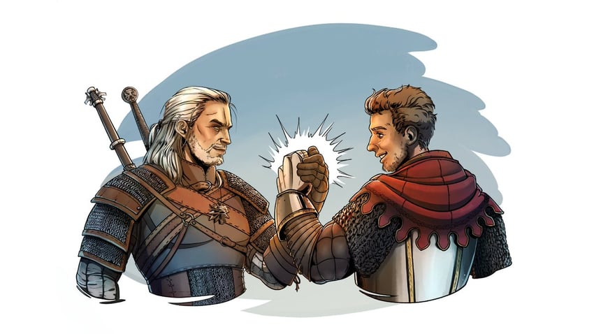 geralt of rivia and henry of skalitz (the witcher and 3 more)