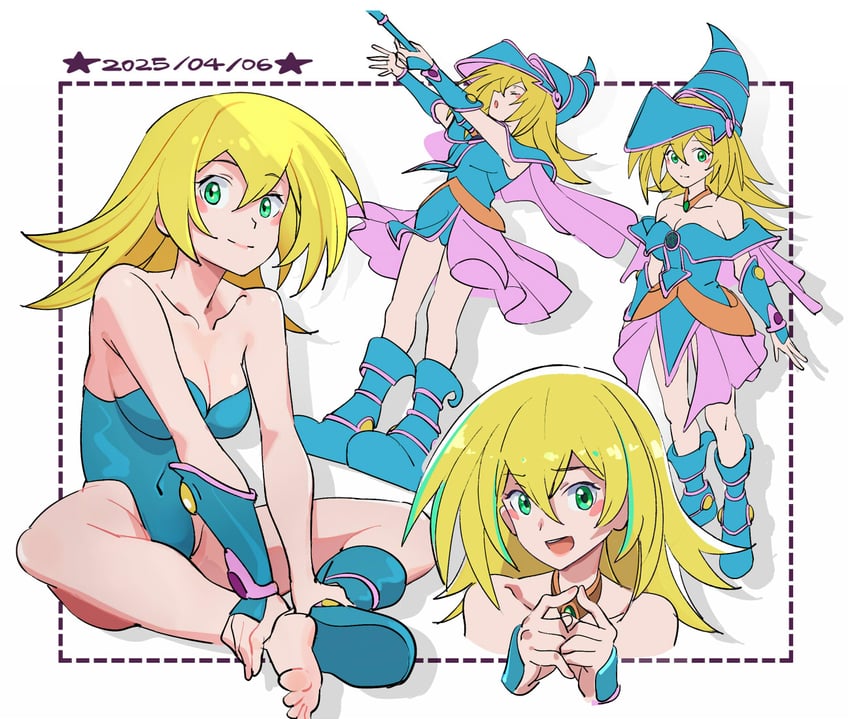 dark magician girl (yu-gi-oh!) drawn by futa_yuri_ryona